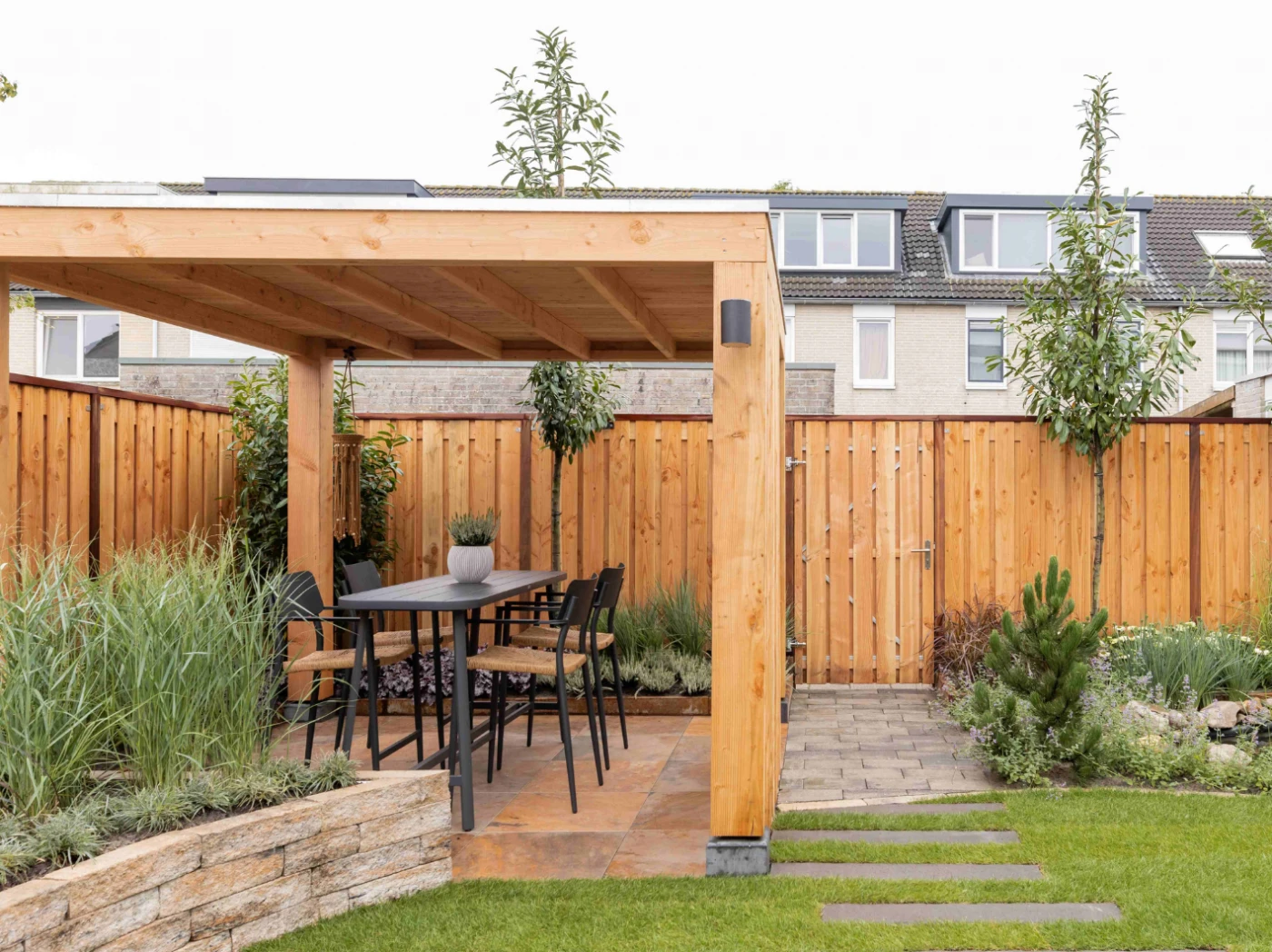 Hardhout Angelim Vermelho Paal 8.8 x 8.8 cm (88 x 88 mm) Geschaafd - Lengte 300 cm - Afbeelding 5